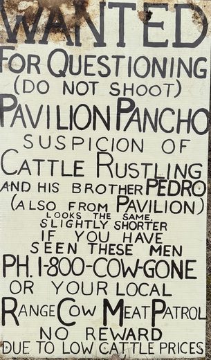 Wanted poster: Pavilion Pancho
